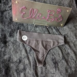 NWT Jockey Black Thong Panty S